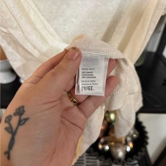 Paige White Lace Sleeve Blouse - Picture 6 of 7